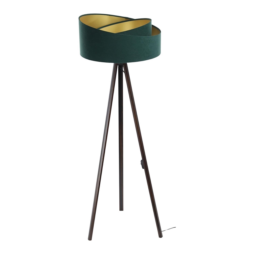 Candeeiro de chão GALAXY 1xE27/60W/230V verde/castanho