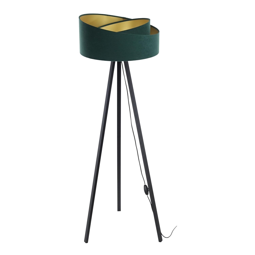 Candeeiro de chão GALAXY 1xE27/60W/230V verde/preto