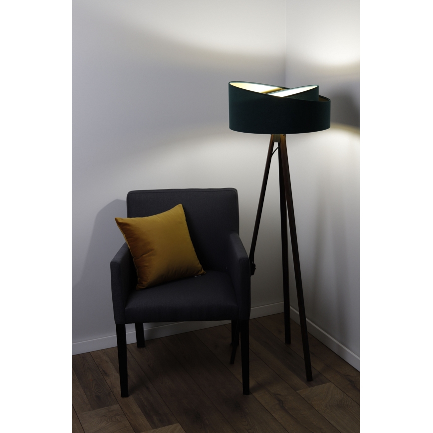 Candeeiro de chão GALAXY 1xE27/60W/230V verde/preto