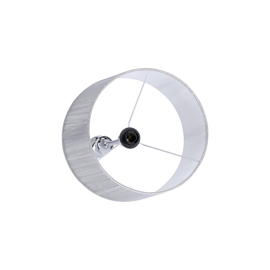 Candeeiro de chão GILLENIA 1xE27/60W/230V prata