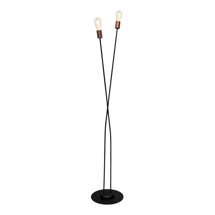 Candeeiro de chão HARVARD 2xE27/15W/230V cobre