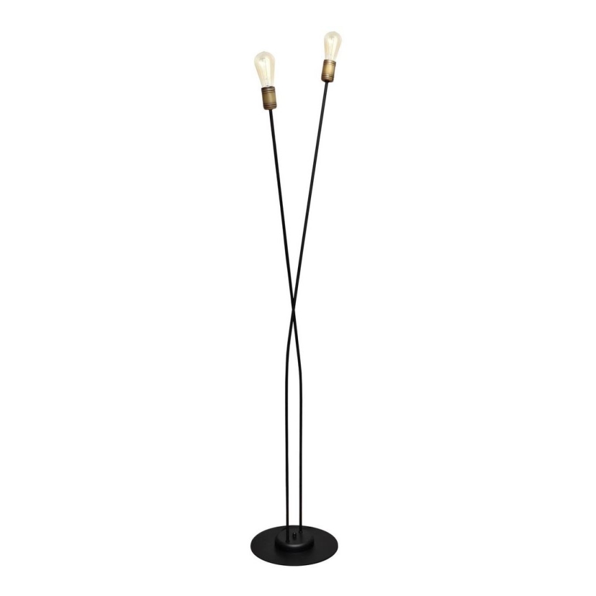 Candeeiro de chão HARVARD 2xE27/15W/230V latão