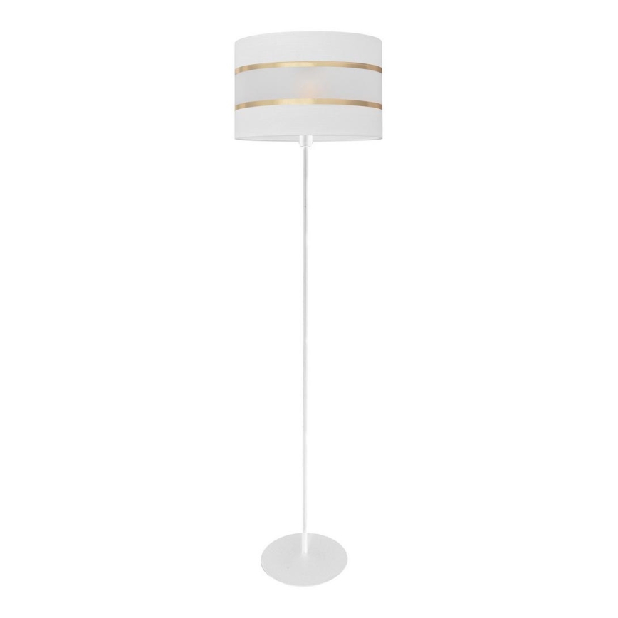 Candeeiro de chão HELEN 1xE27/15W/230V branco/dourado