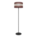 Candeeiro de chão HELEN 1xE27/15W/230V castanho/preto/dourado
