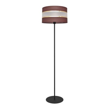 Candeeiro de chão HELEN 1xE27/15W/230V castanho/preto/dourado