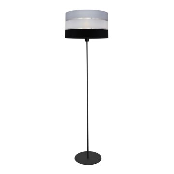 Candeeiro de chão HELEN 1xE27/15W/230V preto/cinzento/prateado