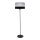 Candeeiro de chão HELEN 1xE27/15W/230V preto/cinzento/prateado