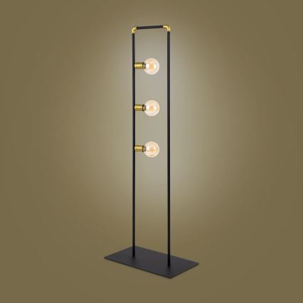 Candeeiro de chão HYDRIA 3xE27/60W/230V preto