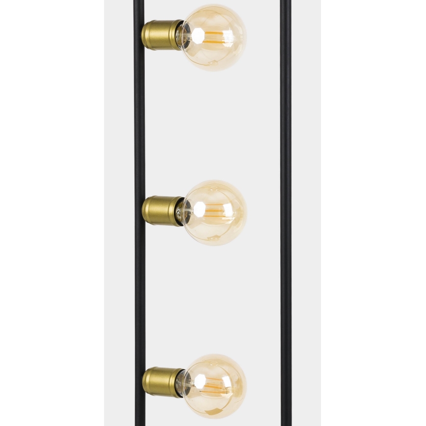 Candeeiro de chão HYDRIA 3xE27/60W/230V preto