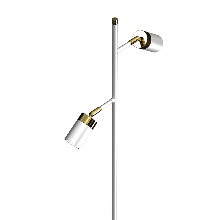 Candeeiro de chão JOKER 2xGU10/25W/230V branco/dourado