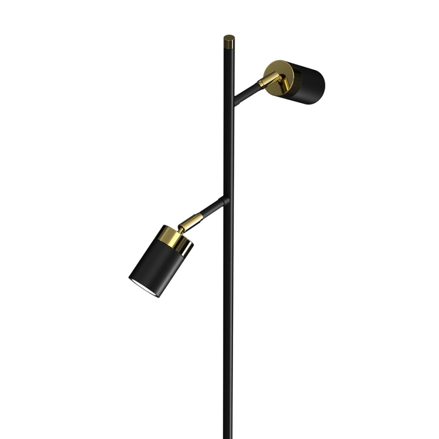 Candeeiro de chão JOKER 2xGU10/25W/230V preto/dourado
