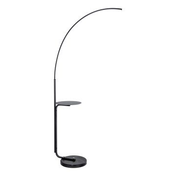Candeeiro de chão LED com mesa LED/20W/230V 3000-6500K preto