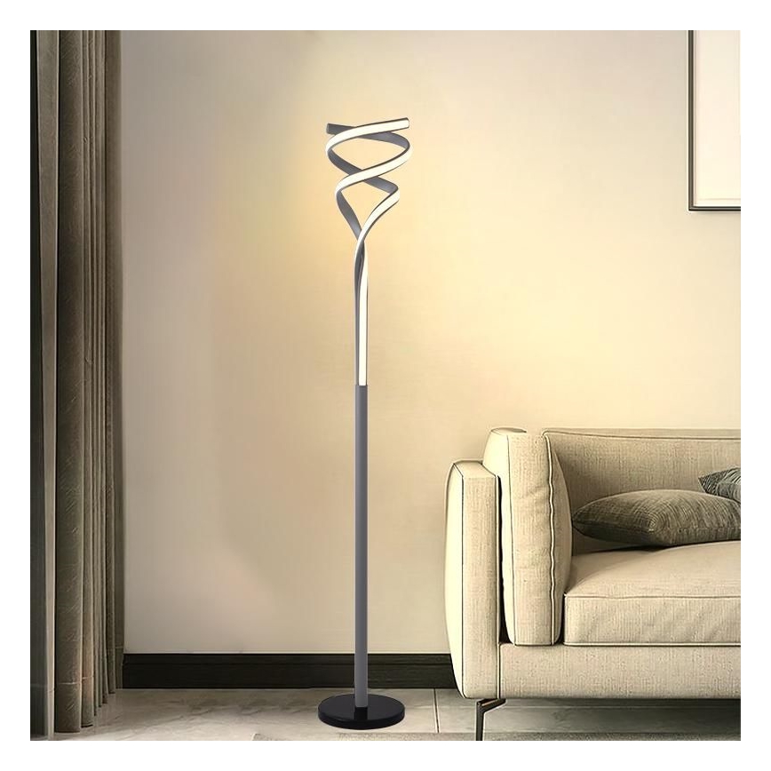 Candeeiro de chão LED com regulação LED/50W/230V 3000-6500K cinzento + comando