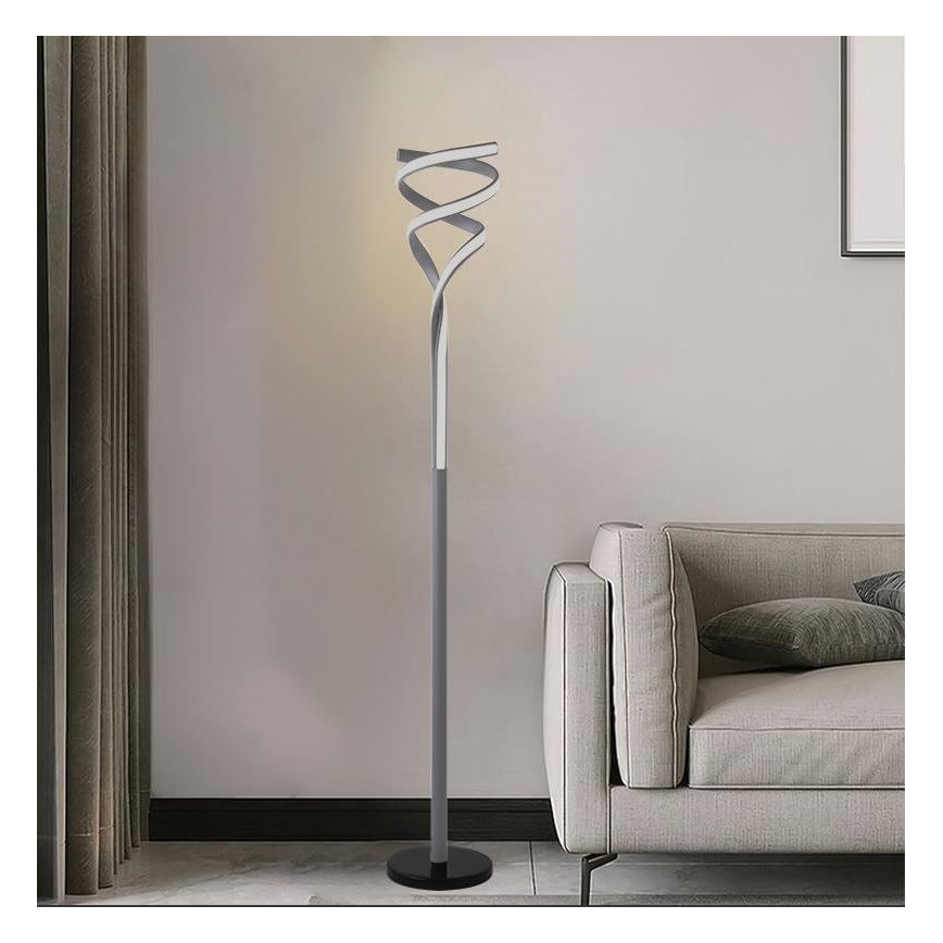 Candeeiro de chão LED com regulação LED/50W/230V 3000-6500K cinzento + comando