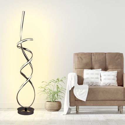 Candeeiro de chão LED com regulação LED/80W/230V 3000-6500K + comando
