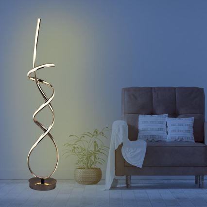 Candeeiro de chão LED com regulação LED/80W/230V 3000-6500K + comando