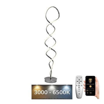 Candeeiro de chão LED com regulação LED/90W/230V 3000-6500K + comando