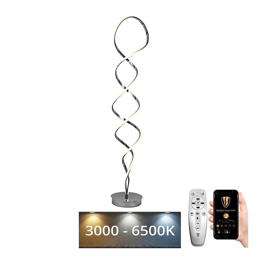 Candeeiro de chão LED com regulação LED/90W/230V 3000-6500K + comando