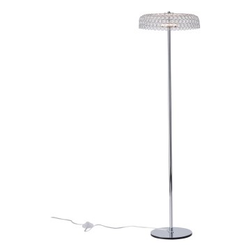 Candeeiro de chão LED LED/10W/230V 3000K cromado brilhante