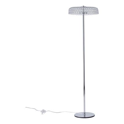 Candeeiro de chão LED LED/10W/230V 3000K cromado brilhante