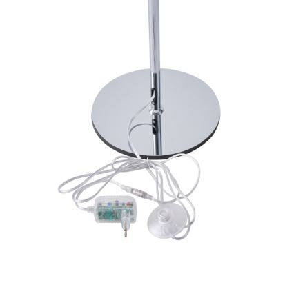 Candeeiro de chão LED LED/10W/230V 3000K cromado brilhante