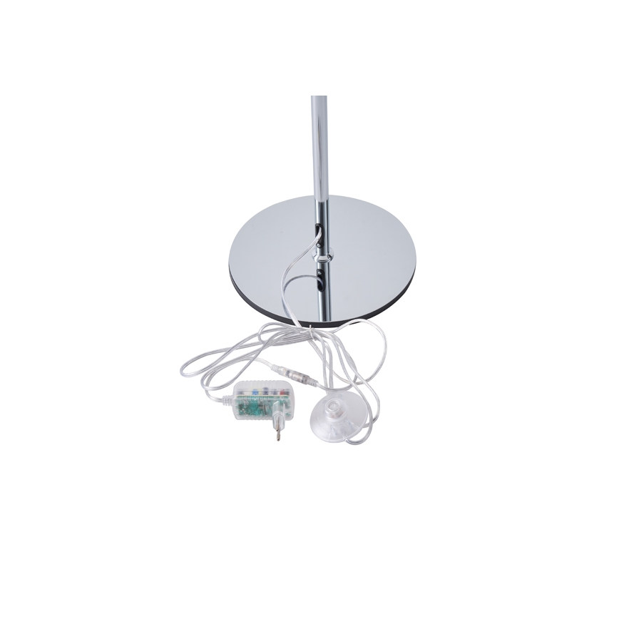 Candeeiro de chão LED LED/10W/230V 3000K cromado brilhante