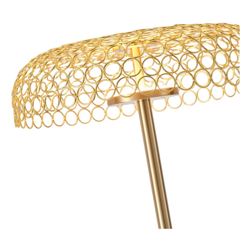 Candeeiro de chão LED LED/10W/230V 3000K dourado