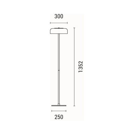 Candeeiro de chão LED LED/8W/230V 3000K