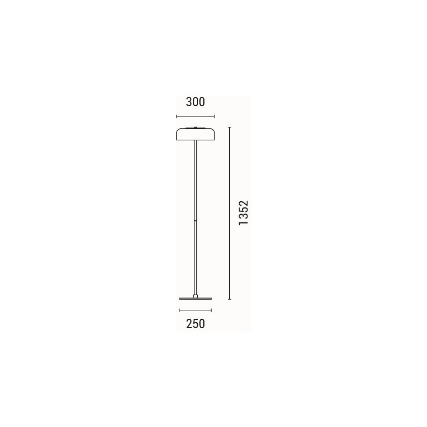 Candeeiro de chão LED LED/8W/230V 3000K