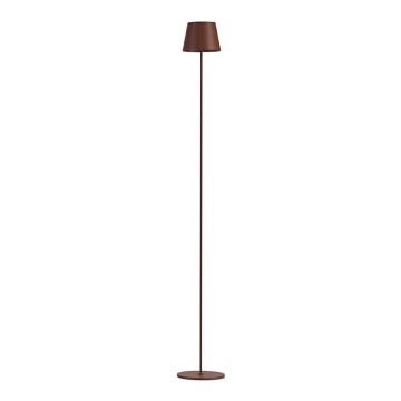 Candeeiro de chão LED recarregável com regulação 3em1 LED/4W/5V 4400 mAh 3000K IP54 castanho