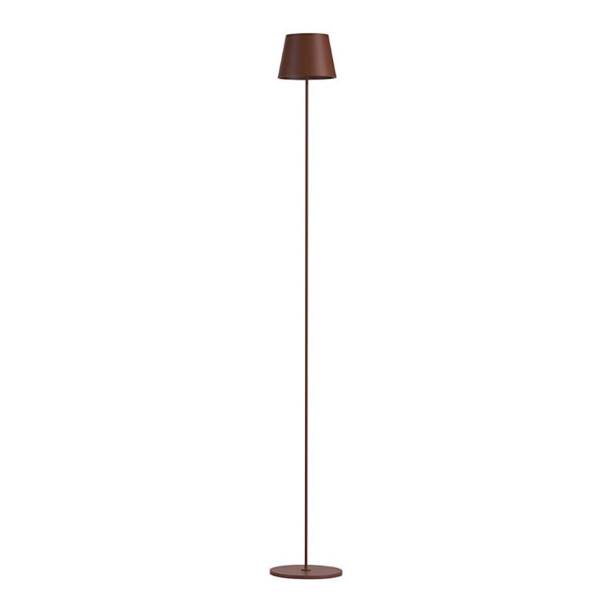 Candeeiro de chão LED recarregável com regulação 3em1 LED/4W/5V 4400 mAh 3000K IP54 castanho