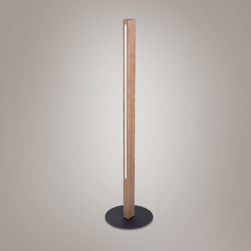 Candeeiro de chão LED TEO LED/30W/230V madeira