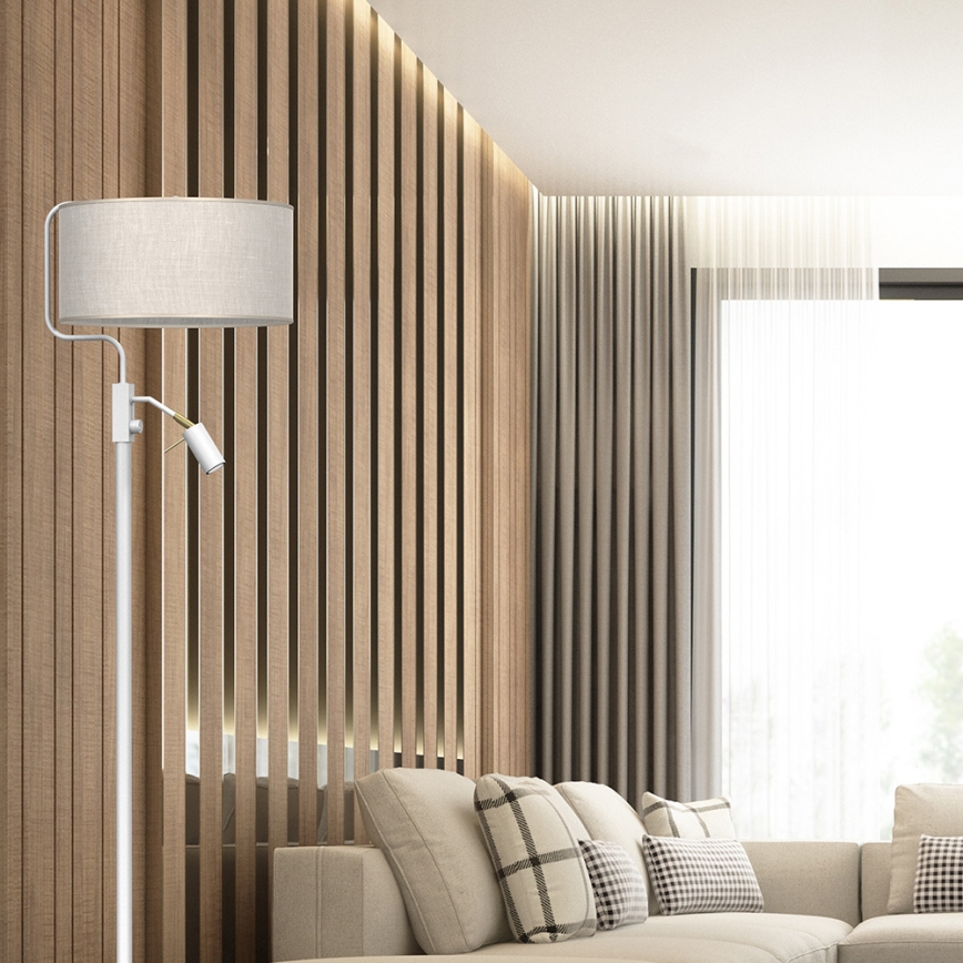 Candeeiro de chão LINO 1xE27/40W/230V + 1xGU10-MR11/7W