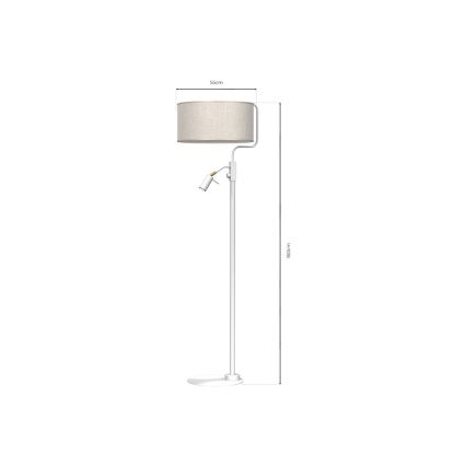 Candeeiro de chão LINO 1xE27/40W/230V + 1xGU10-MR11/7W