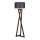 Candeeiro de chão MACKA 1xE27/60W/230V preto/castanho