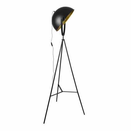 Candeeiro de chão MATYLDA 1xE27/20W/230V preto/dourado