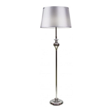 Candeeiro de chão PRIMA 1xE27/60W/230V prateado/cromado brilhante