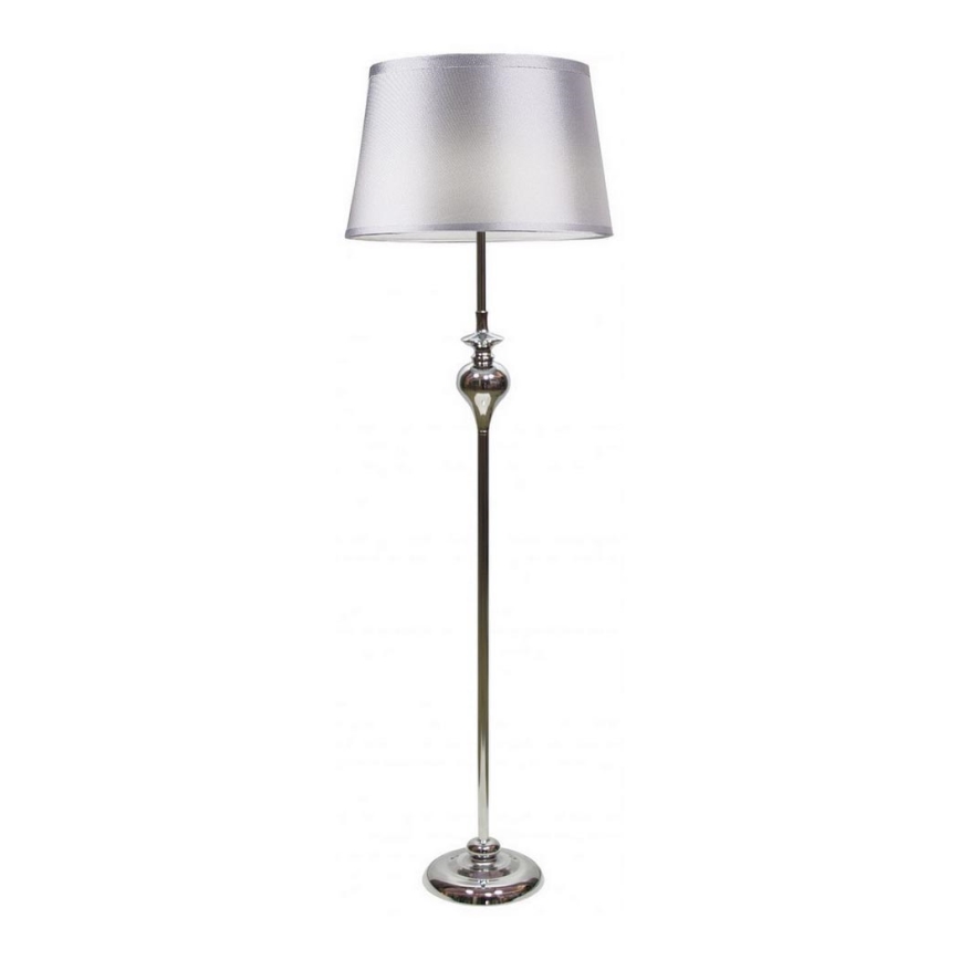 Candeeiro de chão PRIMA 1xE27/60W/230V prateado/cromado brilhante