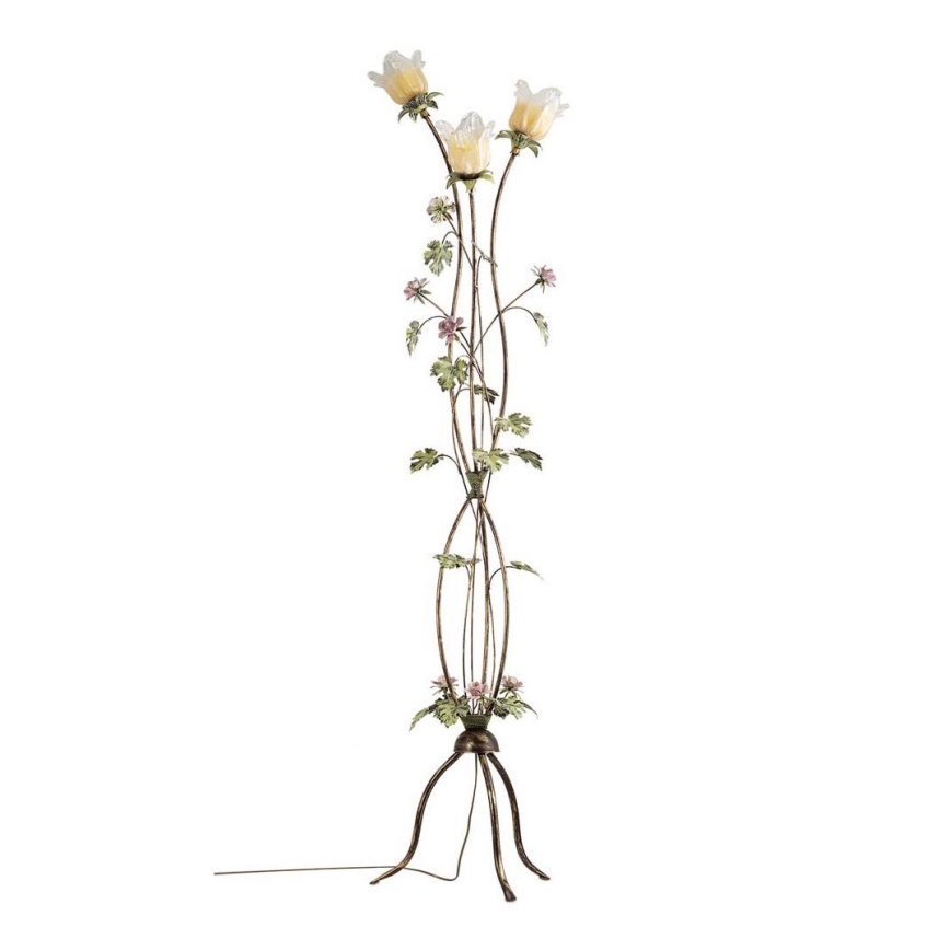 Candeeiro de chão ROSALIA 3xE14/40W/230V amarelo