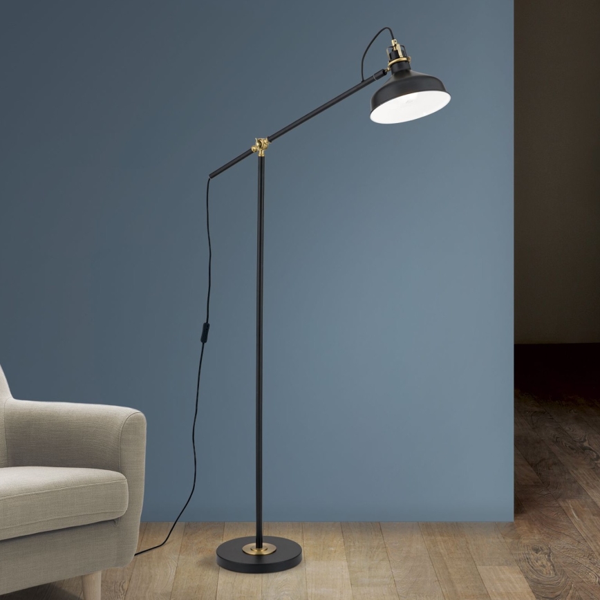 Candeeiro de chão SCHILLER 1xE27/40W/230V preto/bronze