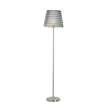 Candeeiro de chão SEGIN 1xE27/60W/230V cinzento/cromado brilhante