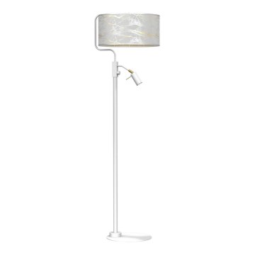 Candeeiro de chão SENSO 1xE27/40W/230V + 1xGU10/7W branco