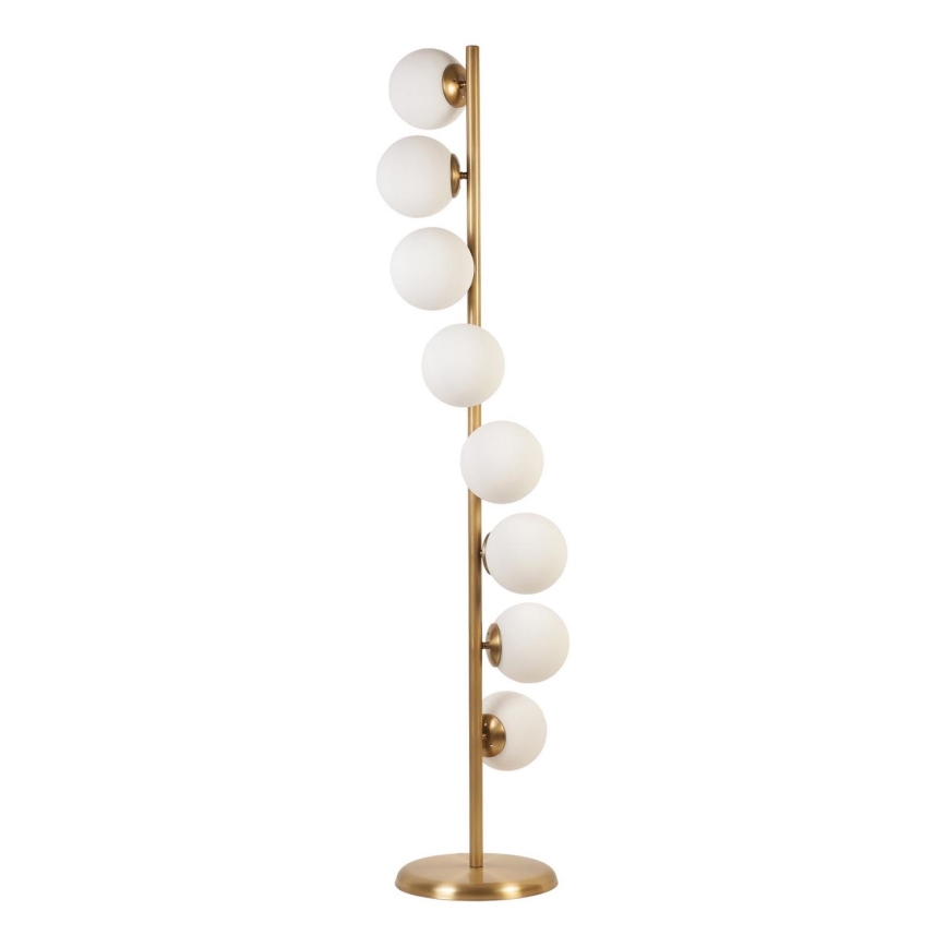 Candeeiro de chão SIMAY 8xE27/40W/230V dourado/branco