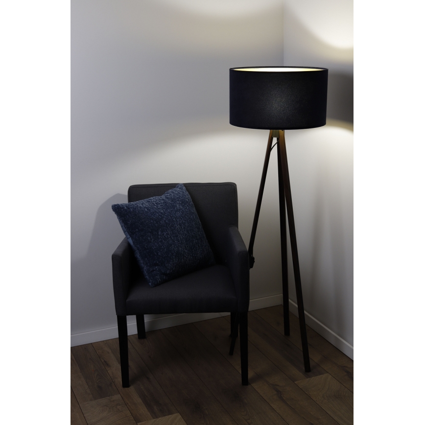 Candeeiro de chão STANDART 1xE27/60W/230V azul/castanho
