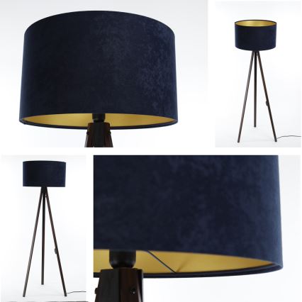 Candeeiro de chão STANDART 1xE27/60W/230V azul/castanho