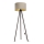 Candeeiro de chão STANDART 1xE27/60W/230V bege/castanho