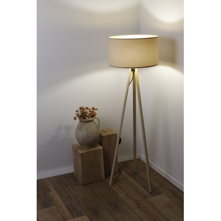 Candeeiro de chão STANDART 1xE27/60W/230V bege