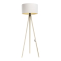 Candeeiro de chão STANDART 1xE27/60W/230V branco/bege