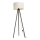 Candeeiro de chão STANDART 1xE27/60W/230V branco/castanho