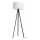 Candeeiro de chão STANDART 1xE27/60W/230V branco/castanho